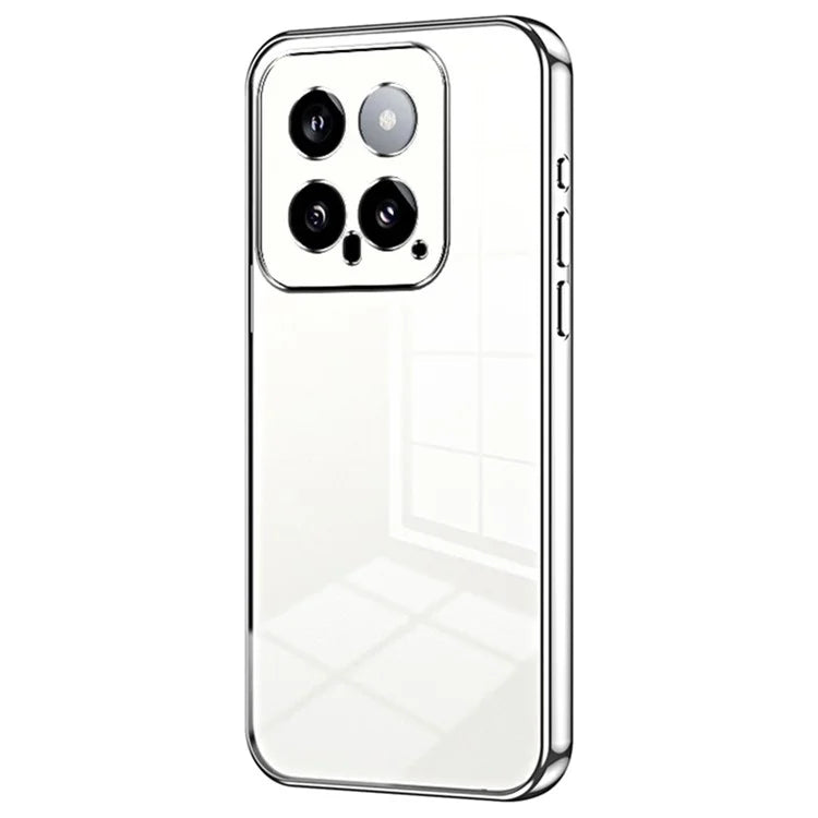 For Xiaomi 14 TPU Phone Case Electroplated Frame Protective Cover