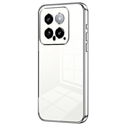 For Xiaomi 14 TPU Phone Case Electroplated Frame Protective Cover