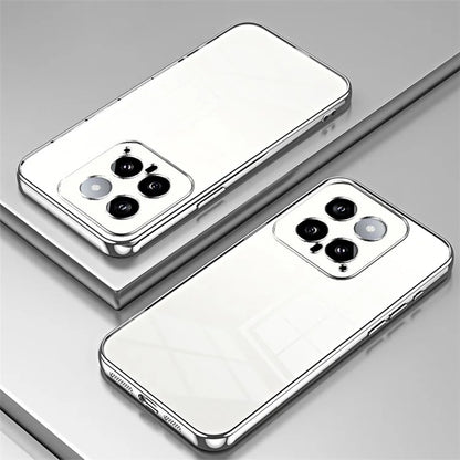 For Xiaomi 14 TPU Phone Case Electroplated Frame Protective Cover