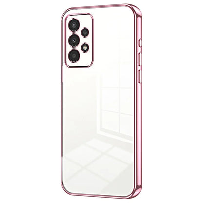 For Samsung Galaxy A13 4G TPU Case with Precision Holes Electroplated Edge