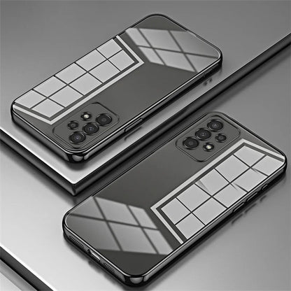 For Samsung Galaxy A13 4G TPU Case with Precision Holes Electroplated Edge