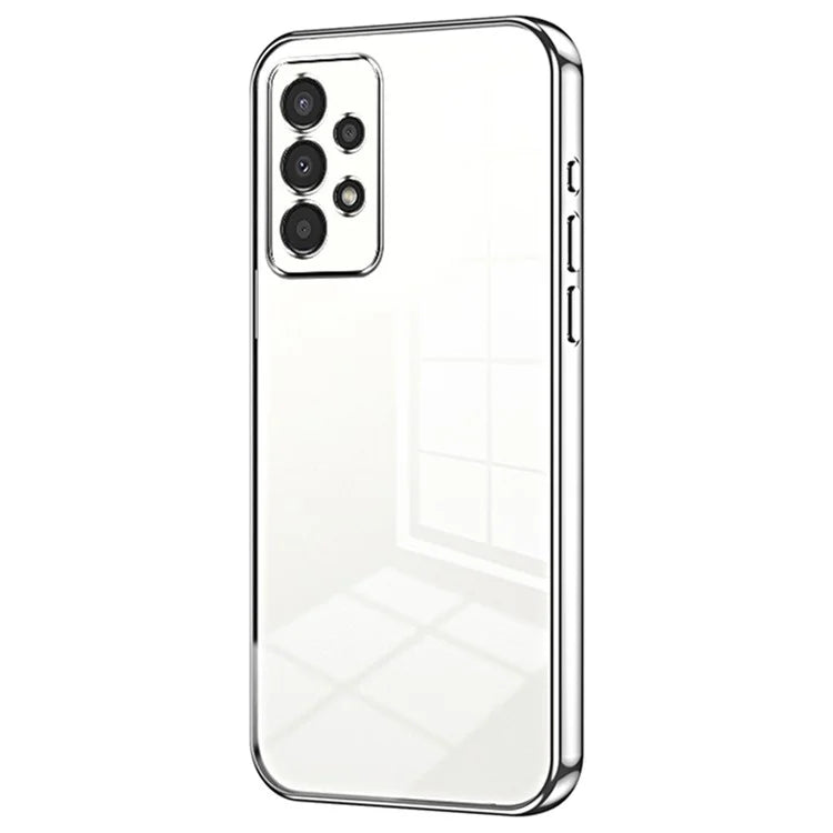 For Samsung Galaxy A13 4G TPU Case with Precision Holes Electroplated Edge