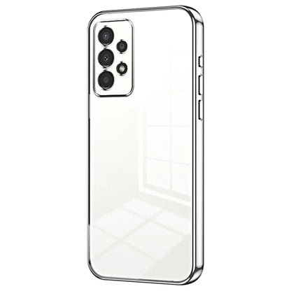 For Samsung Galaxy A13 4G TPU Case with Precision Holes Electroplated Edge