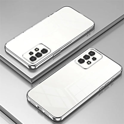For Samsung Galaxy A13 4G TPU Case with Precision Holes Electroplated Edge