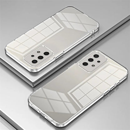 For Samsung Galaxy A13 4G TPU Case with Precision Holes Electroplated Edge