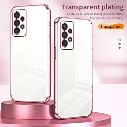 For Samsung Galaxy A13 4G TPU Case with Precision Holes Electroplated Edge
