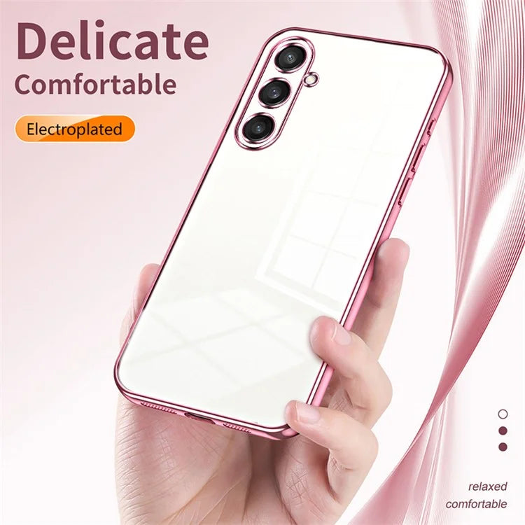 For Samsung Galaxy S23 FE TPU Phone Cover Electroplated Precision Case