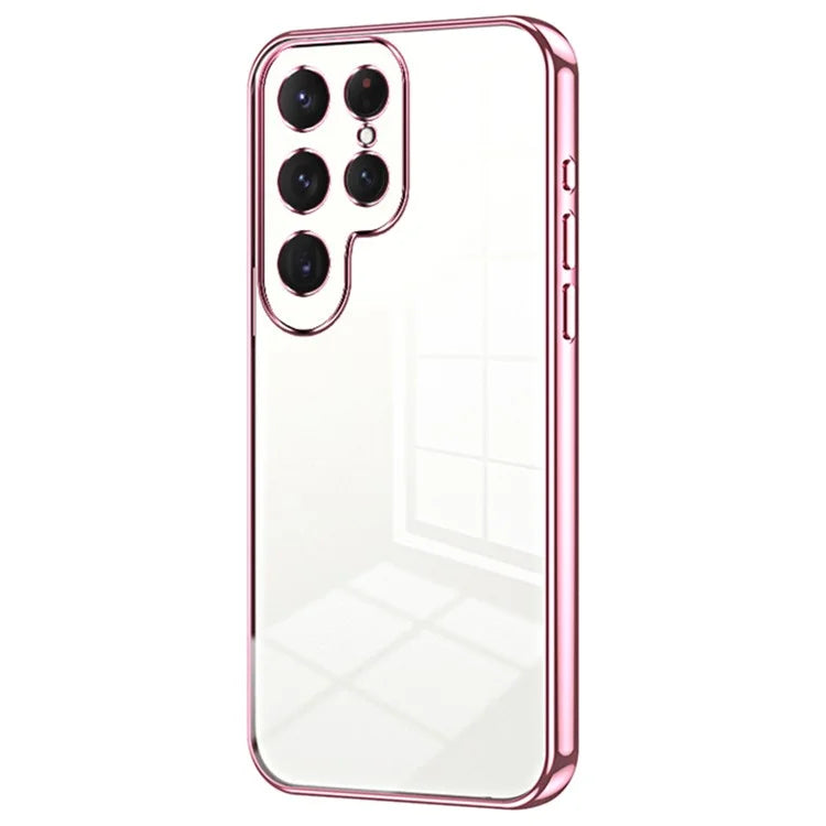 For Samsung Galaxy S23 Ultra Electroplated TPU Cover Case Precision Cutouts