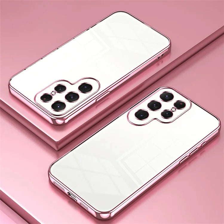 For Samsung Galaxy S23 Ultra Electroplated TPU Cover Case Precision Cutouts