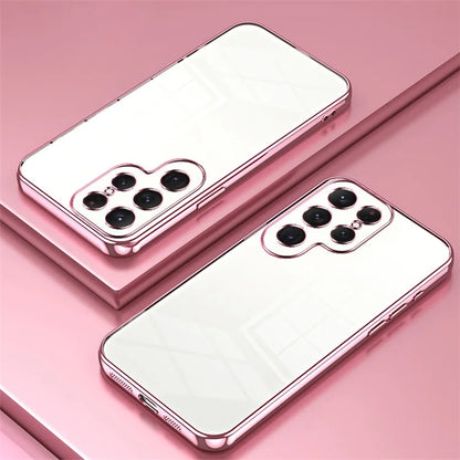 For Samsung Galaxy S23 Ultra Electroplated TPU Cover Case Precision Cutouts