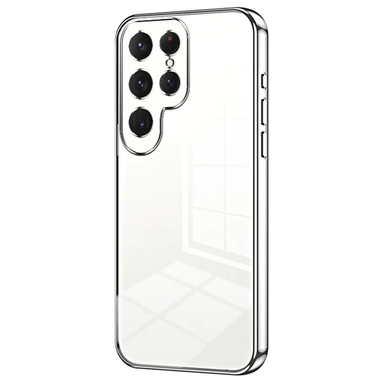 For Samsung Galaxy S23 Ultra Electroplated TPU Cover Case Precision Cutouts