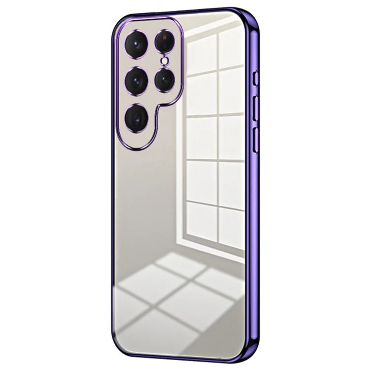For Samsung Galaxy S23 Ultra Electroplated TPU Cover Case Precision Cutouts