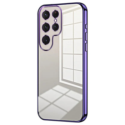 For Samsung Galaxy S23 Ultra Electroplated TPU Cover Case Precision Cutouts