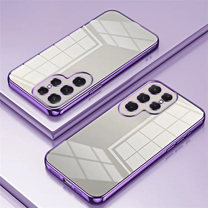 For Samsung Galaxy S23 Ultra Electroplated TPU Cover Case Precision Cutouts