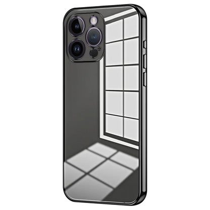 For iPhone 14 Pro Max TPU Case Electroplated Frame with Lens Protection
