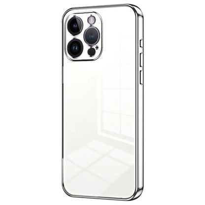 For iPhone 14 Pro Max TPU Case Electroplated Frame with Lens Protection