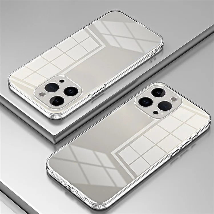 For iPhone 14 Pro Max TPU Case Electroplated Frame with Lens Protection