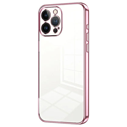 For iPhone 13 Pro Max Fine-Cut TPU Phone Case Electroplated Frame