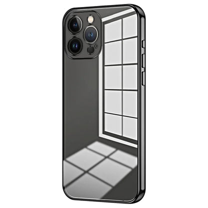 For iPhone 13 Pro Max Fine-Cut TPU Phone Case Electroplated Frame