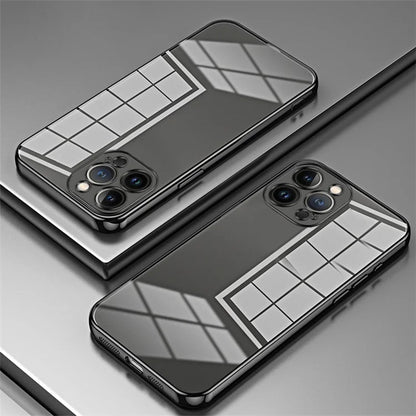 For iPhone 13 Pro Max Fine-Cut TPU Phone Case Electroplated Frame