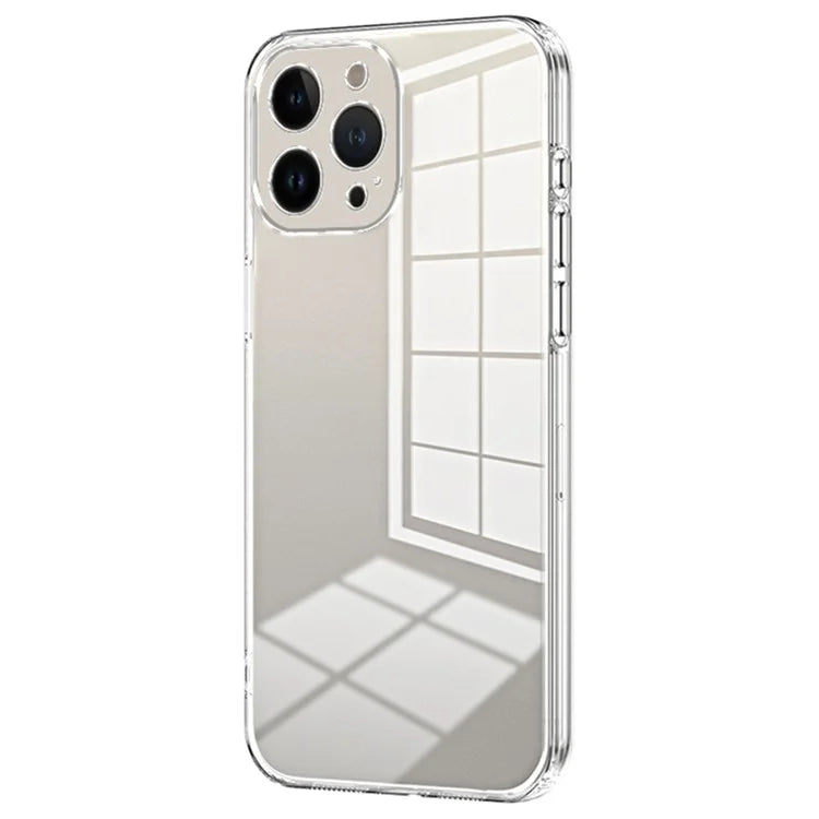 For iPhone 13 Pro Max Fine-Cut TPU Phone Case Electroplated Frame