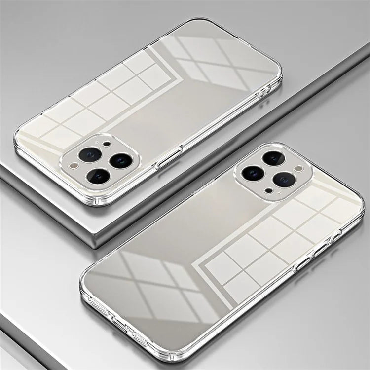 For iPhone 13 Pro Max Fine-Cut TPU Phone Case Electroplated Frame
