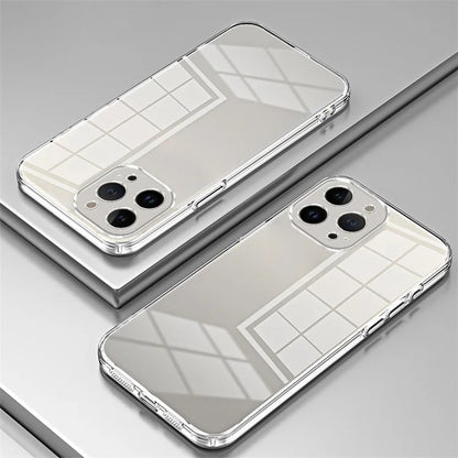 For iPhone 13 Pro Max Fine-Cut TPU Phone Case Electroplated Frame