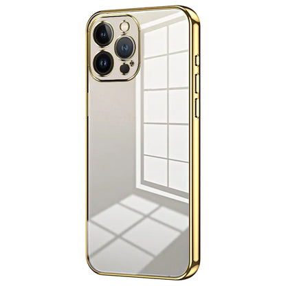 For iPhone 13 Pro Max Fine-Cut TPU Phone Case Electroplated Frame