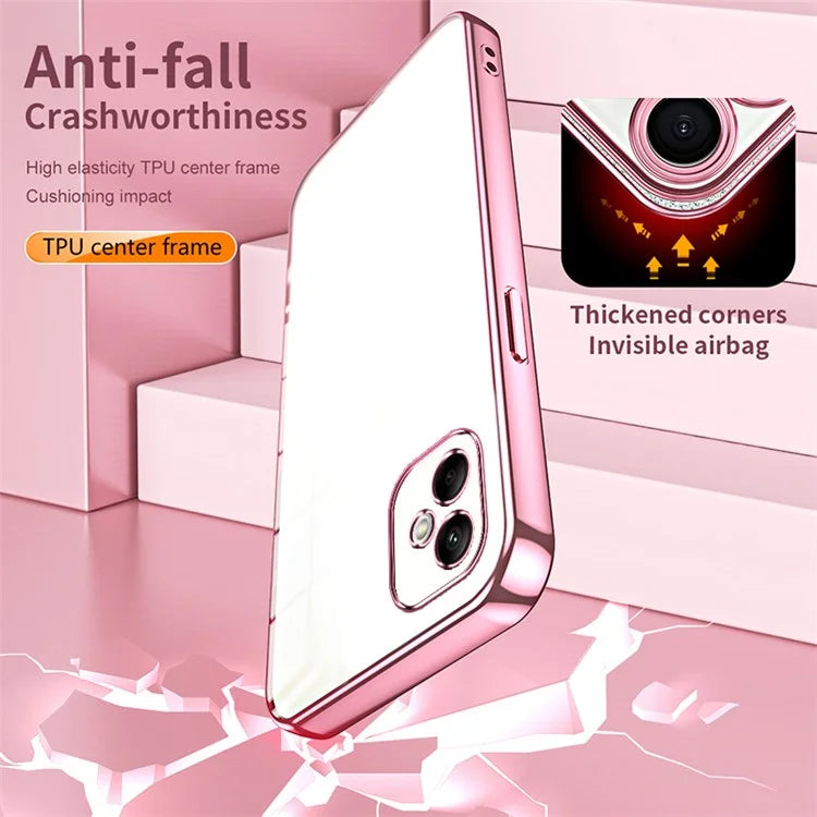 For Samsung Galaxy A05 4G Electroplate TPU Case Precision Cutouts Phone Cover
