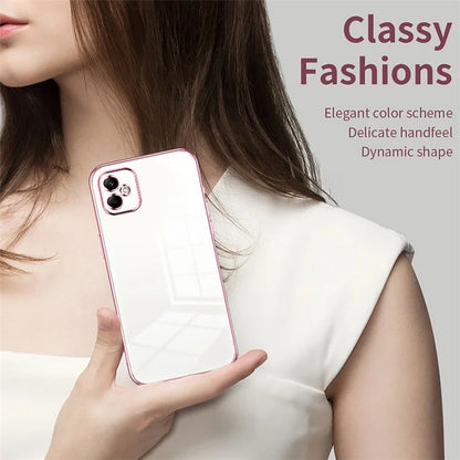For Samsung Galaxy A05 4G Electroplate TPU Case Precision Cutouts Phone Cover
