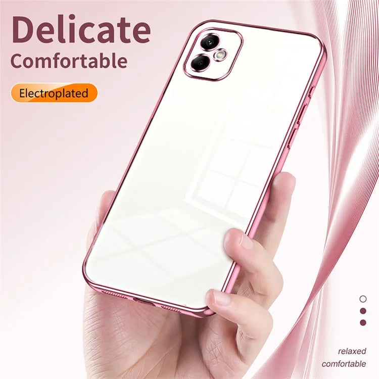 For Samsung Galaxy A05 4G Electroplate TPU Case Precision Cutouts Phone Cover