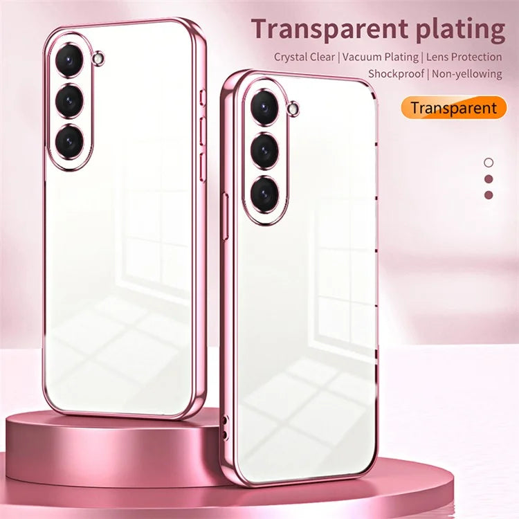 For Samsung Galaxy S23 Case Electroplated Shockproof TPU Phone Cover