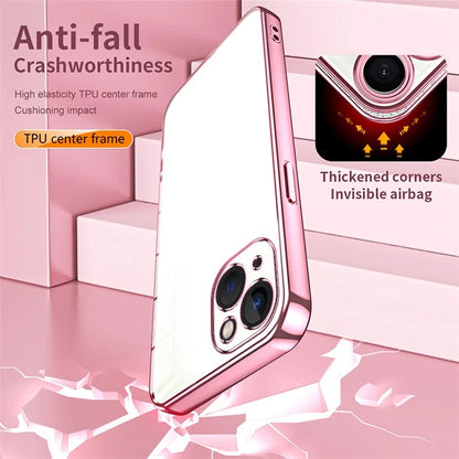For iPhone 13 Shockproof Case Electroplating TPU Phone Cover