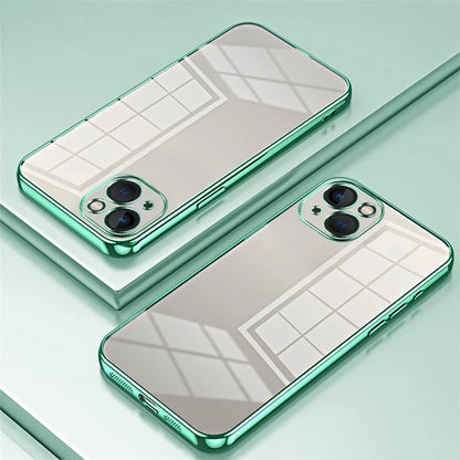 For iPhone 13 Shockproof Case Electroplating TPU Phone Cover