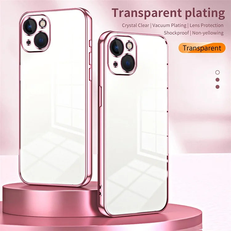 For iPhone 13 Shockproof Case Electroplating TPU Phone Cover