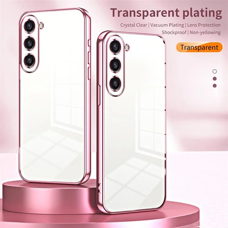 For Samsung Galaxy S23+ Protective Case Electroplating TPU Phone Cover