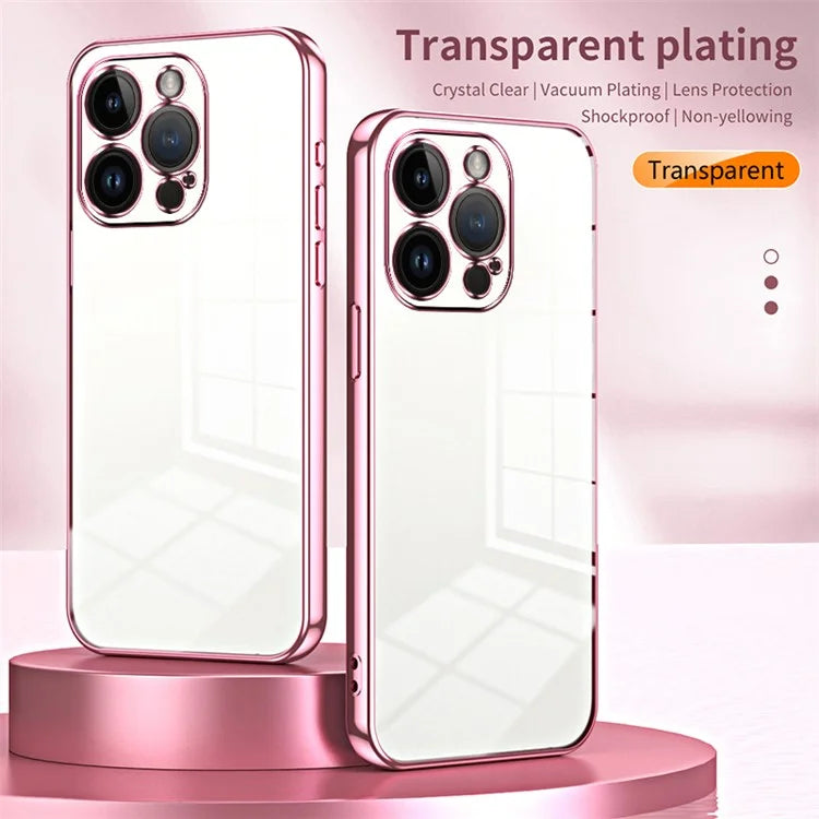 For iPhone 14 Pro TPU Case Electroplated Protective Slim Phone Cover