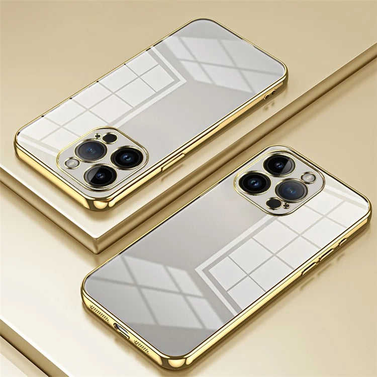 For iPhone 14 Pro TPU Case Electroplated Protective Slim Phone Cover