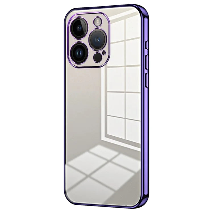 For iPhone 14 Pro TPU Case Electroplated Protective Slim Phone Cover
