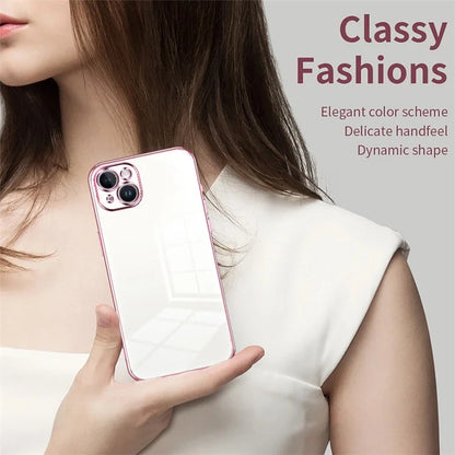 For iPhone 14 Plus TPU Case Electroplated Protective Phone Cover