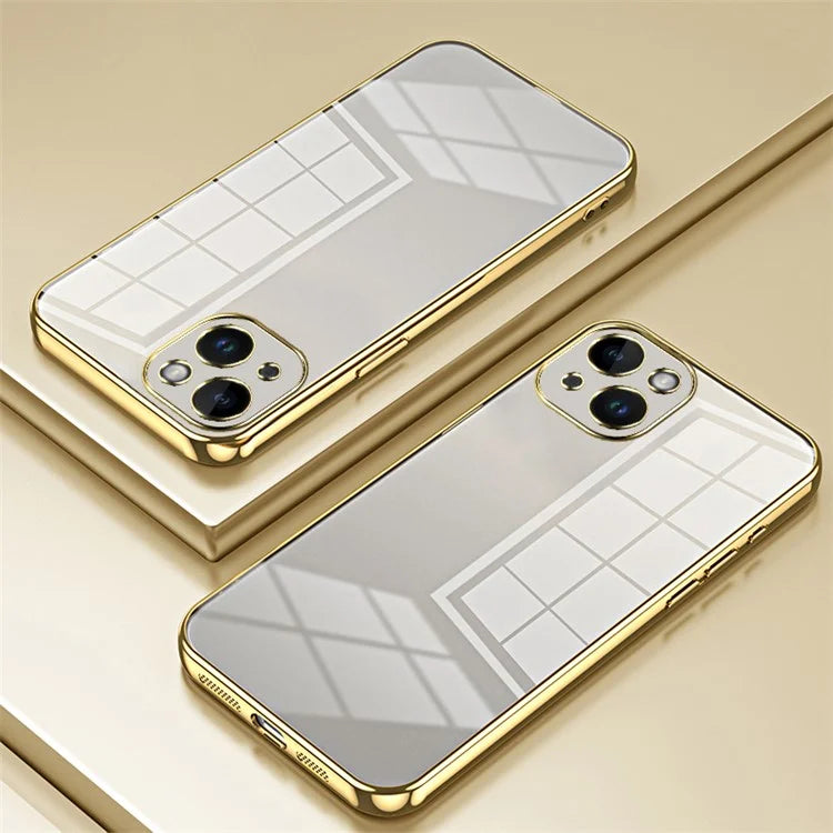For iPhone 14 Slim Case Electroplating Anti-Fall TPU Phone Cover