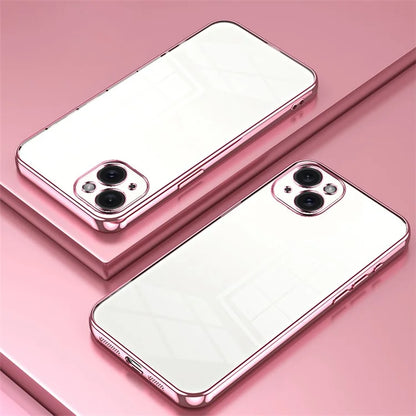 For iPhone 15 Plus Electroplating Case Anti-Drop TPU Phone Case