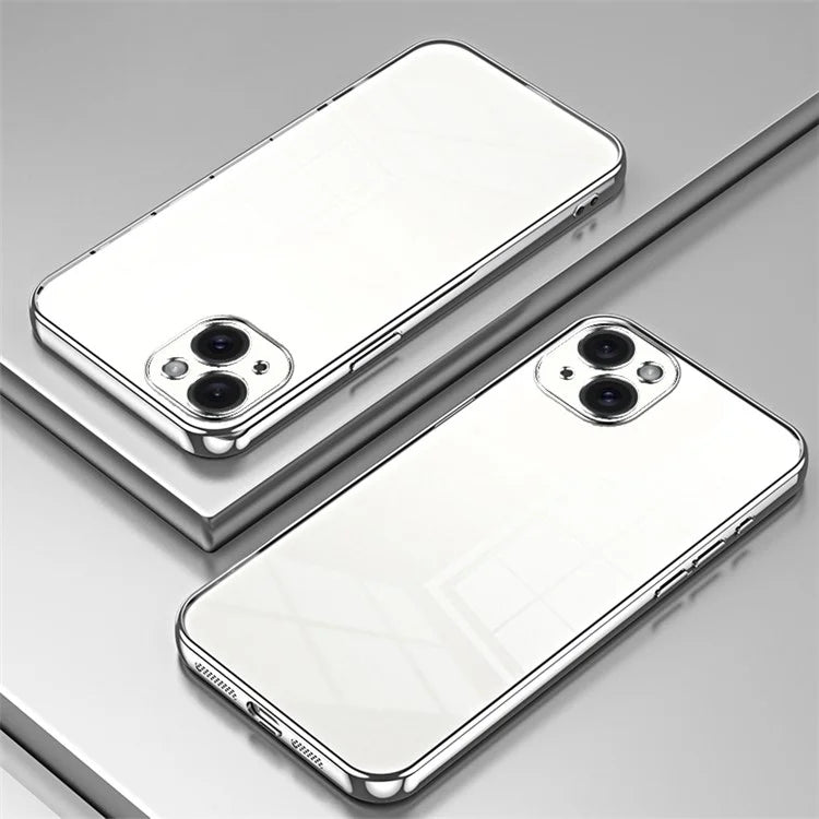 For iPhone 15 Plus Electroplating Case Anti-Drop TPU Phone Case