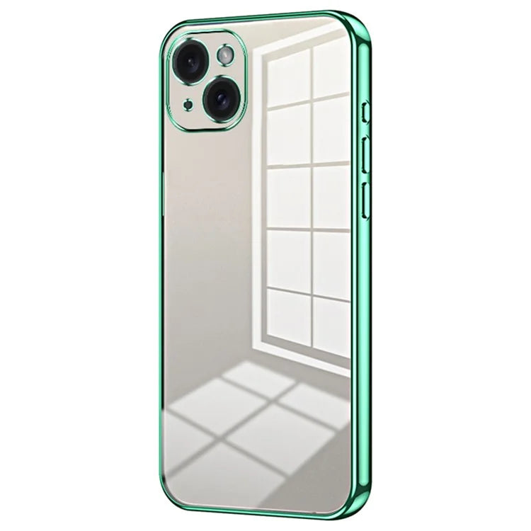 For iPhone 15 Plus Electroplating Case Anti-Drop TPU Phone Case