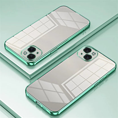 For iPhone 15 Plus Electroplating Case Anti-Drop TPU Phone Case