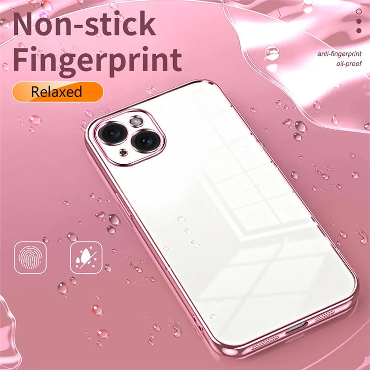 For iPhone 15 Plus Electroplating Case Anti-Drop TPU Phone Case