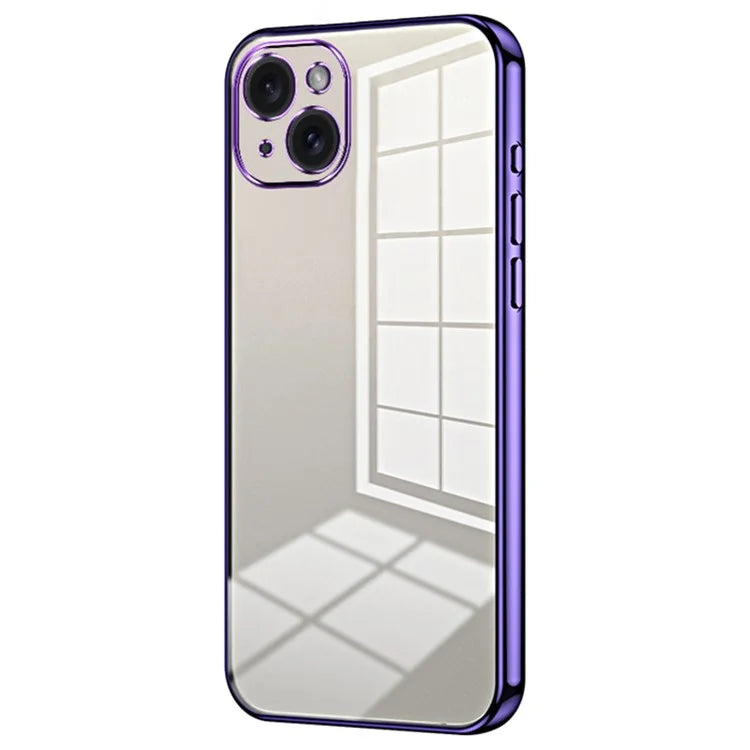 For iPhone 15 Plus Electroplating Case Anti-Drop TPU Phone Case