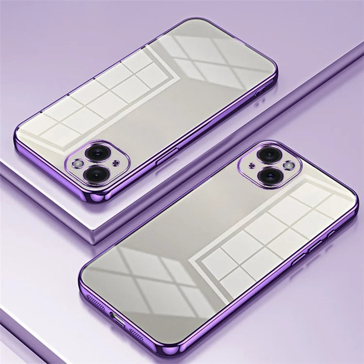 For iPhone 15 Plus Electroplating Case Anti-Drop TPU Phone Case