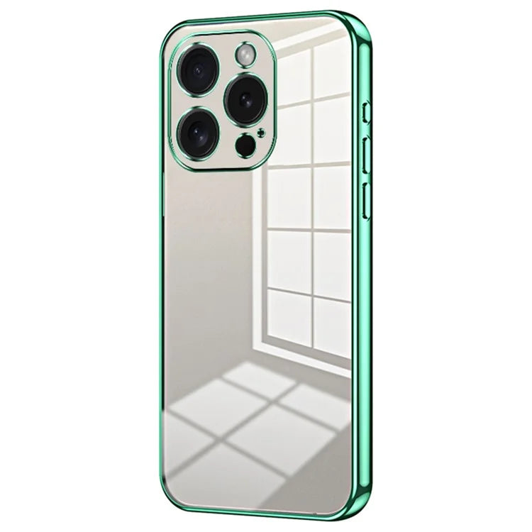 For iPhone 15 Pro TPU Case Anti-Fall Electroplating Slim Phone Cover