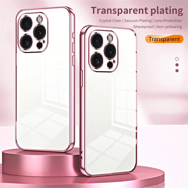 For iPhone 15 Pro TPU Case Anti-Fall Electroplating Slim Phone Cover
